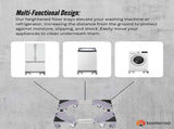 Tooleroo Washing Machine Stand - 300Kg Adjustable Wheeled Fridge Appliance Base V238-SUPDZ-40813536247888