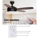 Devanti 52'' Ceiling Fan AC Motor 5 Blades w/Light - Dark Wood CF-B-52-5B-0YY-DW