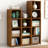 Bamboo Adjustable Shelf Bookcase Display Storage Rack Stand Livingroom Bedroom Set V63-838791