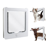 cat door 4 Switching Modes Locking for Interior Door, Small Cat Door with Magnets for Interior V1366-AZ2-W-04170