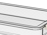 A4 Paper Storage Box Durable Clear Document Organizer Project Box for Magazines Photos Stamps V1294-YM0901-3117240058311