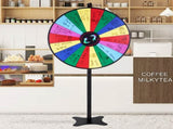 36 inch Spinning Prize Wheel, 18 Slots Spinning Wheel, Roulette Wheel with a Dry Erase and 2 V952-CJZLJP36YCLD348OOV0