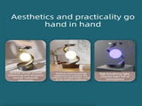 White Rotating Suspension Lamp - Wireless RGB Mood Light with Gesture Control - Portable V888-ELOSUNG56556
