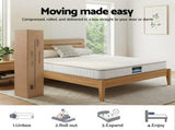 Giselle Queen Mattress 20cm with Reinforced Edge Support Egg-Crate Foam MATTRESS-D-PLAIN-20-Q