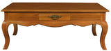 French Provincial 2 Drawer Coffee Table - Light Pecan V199-CT002FPLP