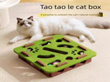 2-piece Grey cat toy setfeaturing square and flower shapesis an excellent choice for feline V888-ELOSUNG50036