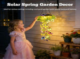4Pack Solar Hanging Garden Lights, Gifts for Mom, 2 Pack Waterproof Solar Lights Outdoor Decor with V1107-112-64467-GRN-4PACK