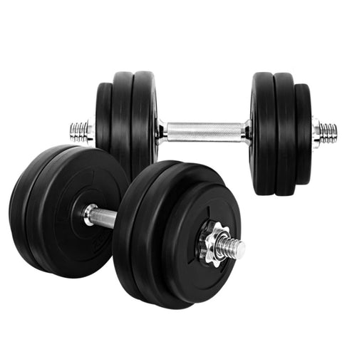 Everfit 30kg Dumbbell Set Weight Plates Dumbbells Lifting Bench FIT-K-DB-SET-30KG