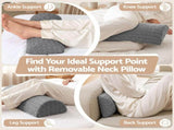 Giselle Bed Wedge Pillow for Headboard, Egg Gel Solves Night Sweats, Triangle Pillow for Reading & PILLOW-WEDGE-EGG-GY