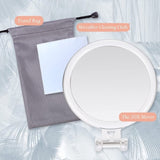 20X Magnifying Hand Mirror Two Sided Use for Makeup Application, Tweezing, and Blackhead/Blemish V178-14094