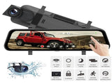 10 4K Mirror Dash Cam, 2K Rear Camera, WiFi GPS ADAS BSD, Stream Media, 64GB Included V462-TA-123-01