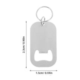 10Pcs Multifunctional Stainless Steel Bottle Opener Keychains for Everyday Use V1369-AZ3-W-20714