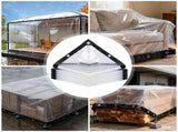 Heavy Duty Clear Tarp Waterproof Cover, Transparent Tarpaulin with Grommets and Reinforced Edges, V1366-AZ2-W-16641