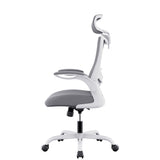 MONA Ergonomic High Back Flipped Armrest Task Chair In Grey V369-MC-1098E-GREY