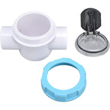 Swimming Pool Check Valve G1.5 PVC Safety Valve with Sight Lens for Spa Filter, 50mm V1237-ZY-522-0016