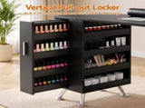 Artiss Manicure Table Nail Desk with Built-in Dust Collector Beauty Salon Station Drawers Shelves FUR-AD-MANICURE-3MOD-BK-AB