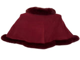 Imitation Mink Collar Knit Shawl Autumn/Winter Retro Cape, Elegant, Versatile, and V1232-FLTMLWT001