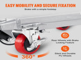 Hydraulic Lift Table Cart, 500lbs Capacity 28.5" Lifting Height, Manual Single Scissor Lift Table V952-DJYYSJPTCHS42SG52V0