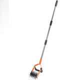 Garden Cultivator Tool Stainless Steel Lawn Reseeding Garden Tool Adjustable Handle Garden Soil V1294-YM0901-3111240306211