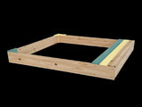 Wooden Kids Backyard Sandbox Children Outdoor Play Toy Sandpit V63-840471
