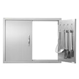 VEVOR BBQ Access Door, 787x609 mm Outdoor Kitchen Door, Stainless Steel Flush Mount Door, V952-SMMBSCJMYS31IPP30V0