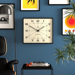 Newgate Box Office Wall Clock Silicone Cave Black V398-NGBOXOF196CK