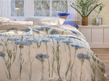 Bedding House Cornflower Sand 100% Cotton Percale Quilt Cover Set King V442-HIN-QUILTCS-CORNFLOWER-SAND-KI