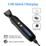 6-in-1 Rechargeable Electric Grooming Kit with Interchangeable Heads and LED Display V888-ELOSUNG15432
