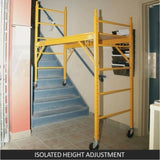 450kg Mobile Scaffold Ladder Scaffolding Platform Portable Ladder Work Safety V379-MOBSCAFF045009