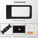 LED 7W 3000K IP65 Electrical Socket Light Post Terrace Outdoor Lighting Garden Lamp Black Warm White V1237-ZY-715-069