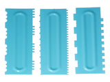 DIY Cream Scraper Combs Fondant Cake Pattern Modeling Tool for Home Kitchen Bakery1Set V1294-YM0714-3118210228612