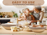 Sourdough Proofing Basket Gift Set of 2 Round Dough Proofing Bowls for Sour Dough Bread Baking V1258-DP02-C-49
