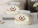 Desktop Tissue Box Cute Joker Face Design Large Opening Desk Tissue Storage Box Facial Paper V1294-YM0901-3117240227711