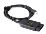 VCDS HEX-V2 OBD2 Diagnostic Cable for VW Audi Skoda Seat VAG Cars, USB Interface Scanner with VCDS V1188-TSFD-3367-1