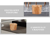 Plastic Household Trash Can in Chocolate Color for Home, Living Room, Bedroom V1366-AZ2-W-14275