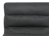 Levede Metal Framed Lounge Chair Linen in Dark Grey CH1150-DG