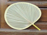 Woven Handmade Banana Leaves Fans Assorted Color Natural Cooling 5Pcs V1369-AZ3-W-20849