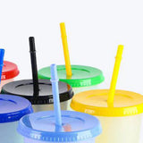 20pcs Color Changing Straw Cups Professional Innovative Food Grade PP Plastic Reusable Cups with V1294-YM0901-3118240153411