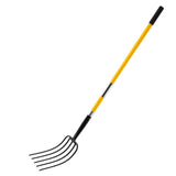 VEVOR 5 Tines Garden Fork Fiberglass Handle 57 in Spading Pitchfork Heavy Duty V952-HYCGCCGC5C1JW77SH001V0