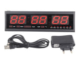 Large Digital Big Jumbo LED Wall Timer Alarm Battery Clock With Calendar Temperature V1294-YM0901-DE-09EXJ45201