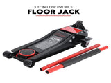3 Ton Hydraulic Floor Jack 3T Trolley Low Profile Car Track Quick Lifting 75-500mm V379-3TLWPROJAC