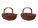 Woven Basket Planters PP Iron Multi-Functional Home 2Pcs V1366-AZ2-W-13622