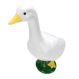 Garden Goose Statue Resin Lifelike Large Size White Goose Sculpture Ornament for Pool Yard Outdoor V1294-YM0901-3111250063511