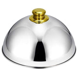 Stainless Steel Cloche Food Cover Dome Serving Plate Dish Dining Dinner for Home Kitchen Restaurant V1294-YM0717-10102189