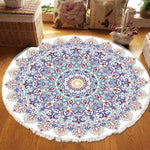 SOGA 2X 120cm Mandala Area Rug for Living Room Lounge, Bedroom, Anti-slip Doormat, Home Decor CARPETXLS14LGEX2