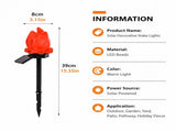 Halloween Solar Pathway Lights Set, 3 Spooky Designs Including Pumpkin with Witch Hat, Cute Ghost, V1341-ZY-NXU5E5RX-FLAME-3PCS