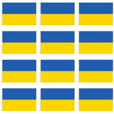 12x Ukraine Country Flag Ukrainian Heavy Duty with Metal Eyelets - 150cm x 90cm V563-13295_12X