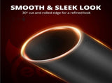 5" to 6" Diesel Exhaust Tip for Trucks, Universal Bolt-On, Black Powder Coated Stainless Steel, 15" V1258-DP02-C-3116