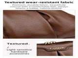 Khaki Women's Premium Wear-Resistant Leather Shoulder Bag - Vintage Frame Kiss-Lock Handbag & V888-ELOSUNG42970