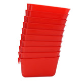 10PCS Hanging Feed Bowls Chicken Cage Feeder Waterer Thickened Feeding Drinking Container for Pet V1294-YM0901-3111250035011
